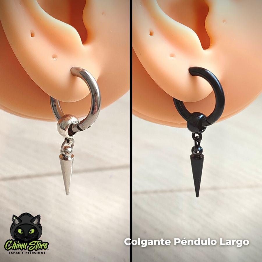 NEW Colgante Acero Inoxidable - Pendulo Largo (1mm;12mm)