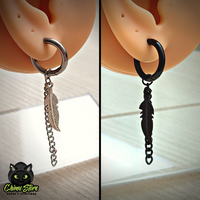 Colgante Acero Inoxidable - Pluma y Cadena (1mm;12mm) (18G)