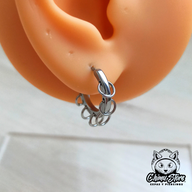 Colgante Acero Inoxidable - 6 Argollitas