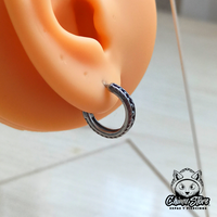 Piercing Lobulo Acero Inoxidable - Bolitas Laterales