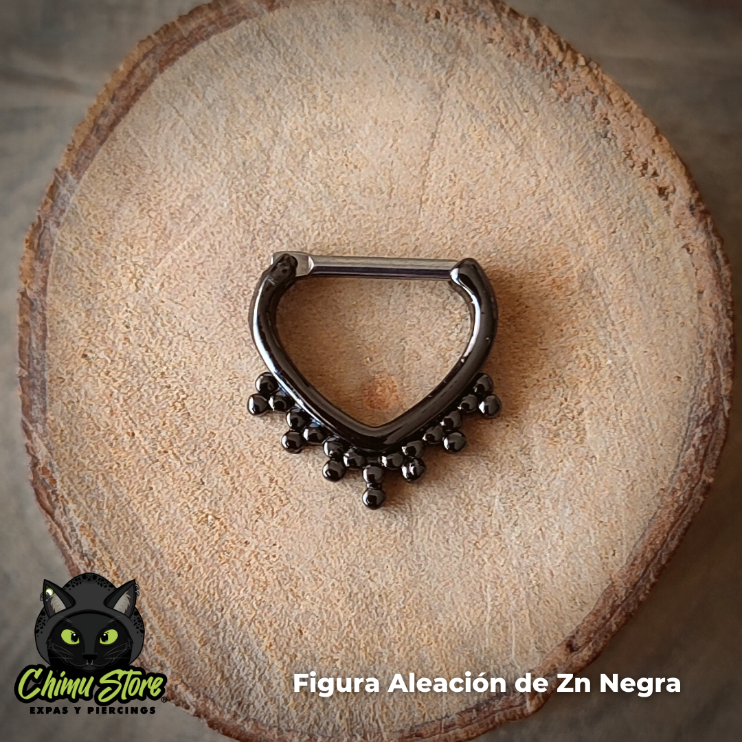 Septum Barra de Titanio G23 - Tribal En Punta (1,2mm;16G)