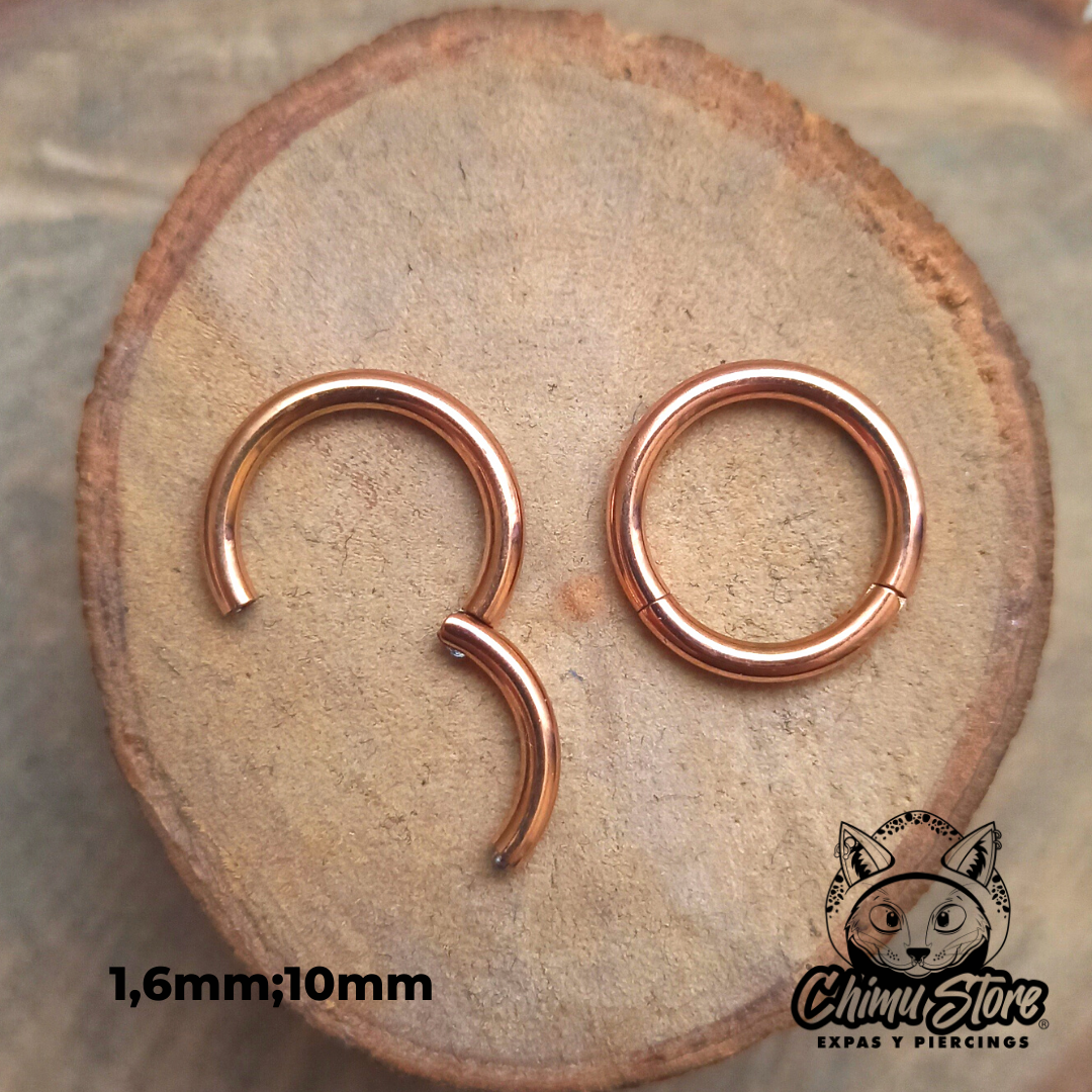 Argollas de titanio sale