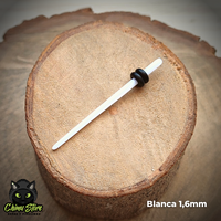 Expansores Acrílico - Estaca Blanca (1,6mm a 10mm)