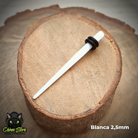 Expansores Acrílico - Estaca Blanca (1,6mm a 10mm)