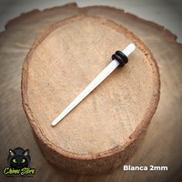 Expansores Acrílico - Estaca Blanca (1,6mm a 10mm)