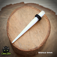 Expansores Acrílico - Estaca Blanca (1,6mm a 10mm)