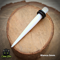 Expansores Acrílico - Estaca Blanca (1,6mm a 10mm)