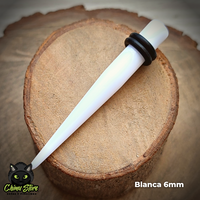 Expansores Acrílico - Estaca Blanca (1,6mm a 10mm)