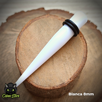 Expansores Acrílico - Estaca Blanca (1,6mm a 10mm)