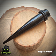 Expansores Acrílico - Estaca Negra (1,6mm a 10mm)