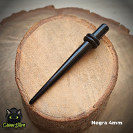 Expansores Acrílico - Estaca Negra (1,6mm a 10mm)