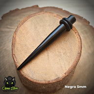 Expansores Acrílico - Estaca Negra (1,6mm a 10mm)