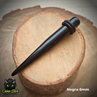 Expansores Acrílico - Estaca Negra (1,6mm a 10mm)
