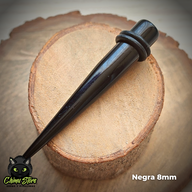Expansores Acrílico - Estaca Negra (1,6mm a 10mm)