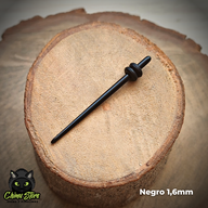 Expansores Acrílico - Estaca Negra (1,6mm a 10mm)
