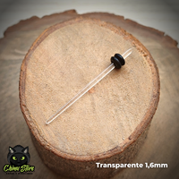 Expansores Acrílico - Estaca Transparente (1,6mm a 10mm)