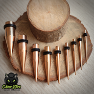 Expansor Acero Inoxidable - Estaca Rose Gold (1,6mm a 10mm)