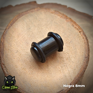 Expansiones Acrílico - Negras con Gomitas (1,6mm a 10mm)