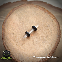 Expansiones Acrílico - Transparentes con Gomitas (1,6mm a 10mm)