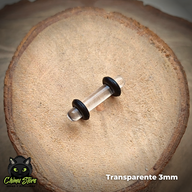 Expansiones Acrílico - Transparentes con Gomitas (1,6mm a 10mm)
