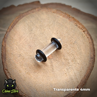 Expansiones Acrílico - Transparentes con Gomitas (1,6mm a 10mm)