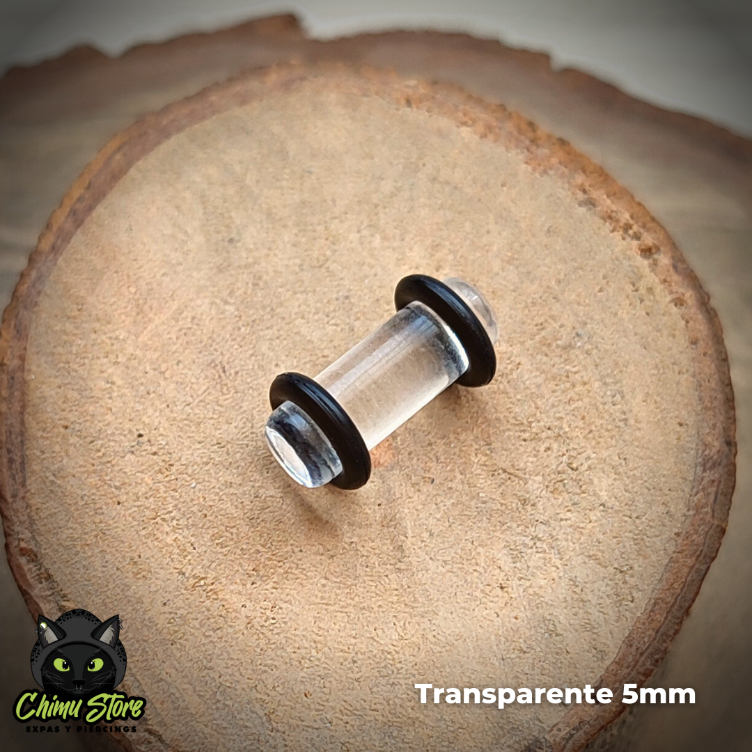 Expansiones Acrílico - Transparentes con Gomitas (1,6mm a 10mm)