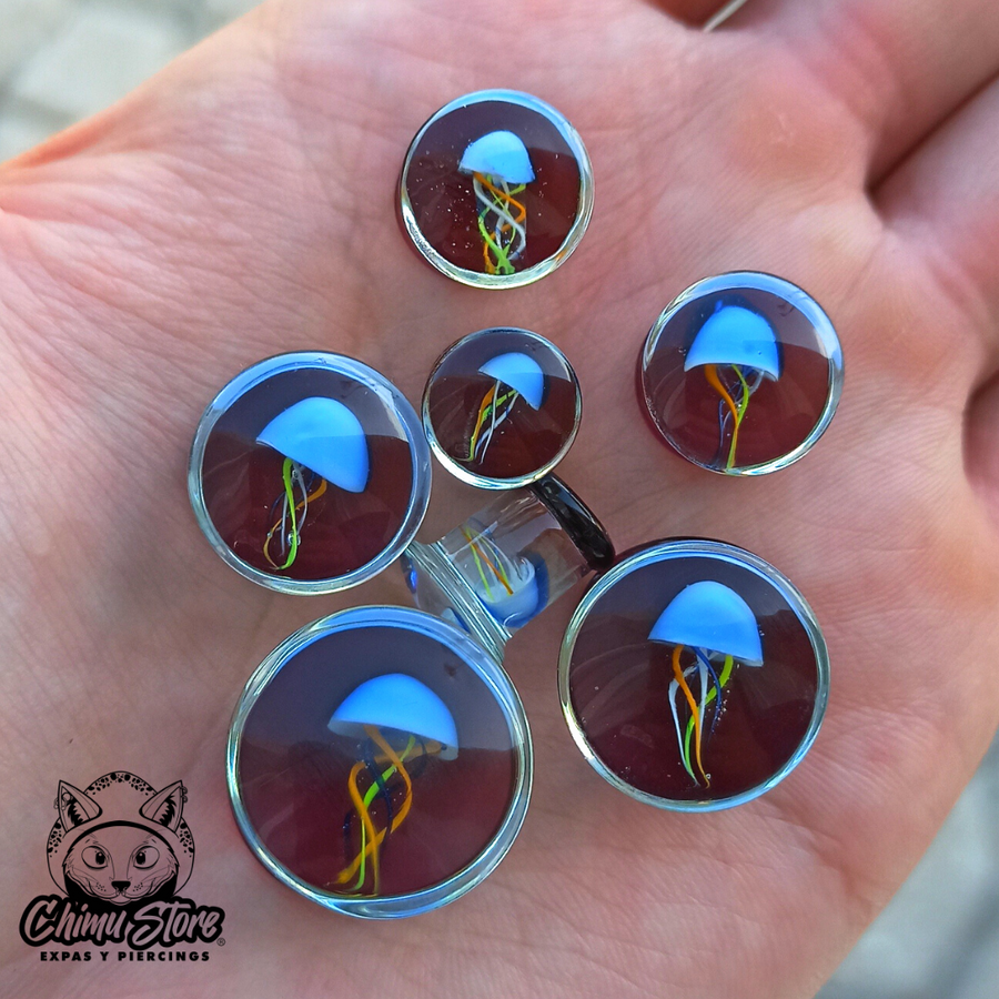 NEW Expansion Pyrex - Medusa Celeste Fondo Rosa Oscuro (8mm a 16mm)
