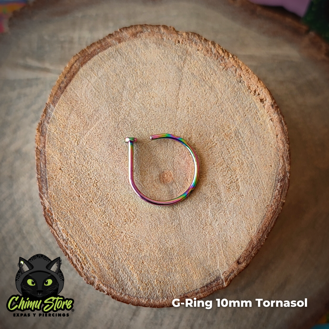 REP Nostril Titanio G23 - Argolla G-Ring (0,8mm;10mm) (20G)