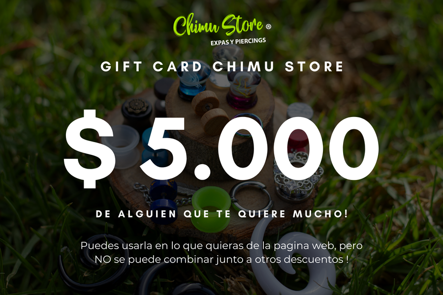 Gift Cards - 4 Variedades ($5.000 a $20.000)