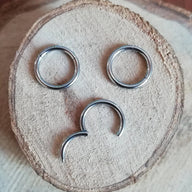 REP Argollas Clicker Titanio G23 - Tamaño 8mm (1,2mm;16G)