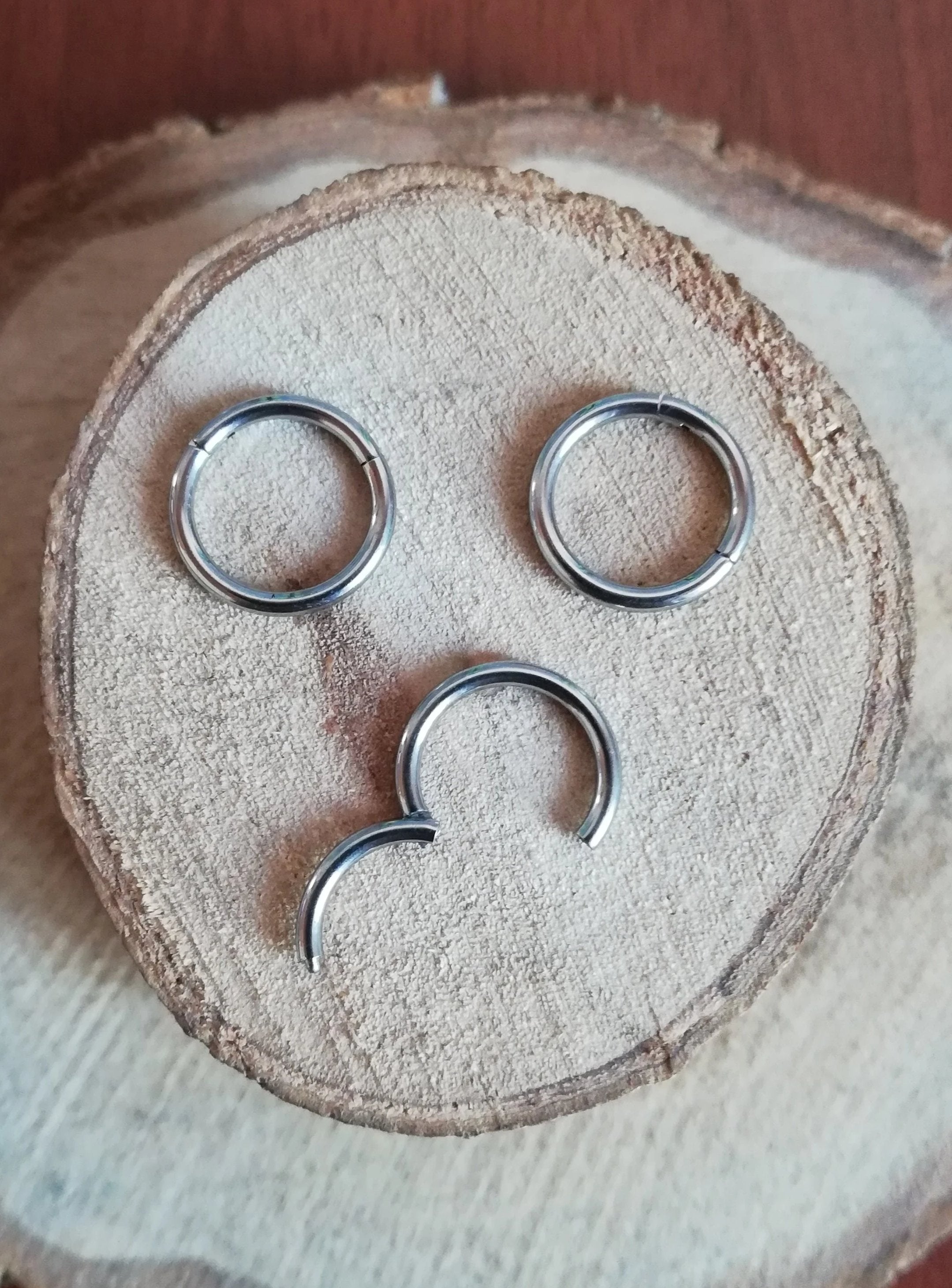 REP Argollas Clicker Titanio G23 - Tamaño 8mm (1,2mm;16G)