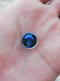 NEW Expansion Pyrex - Medusa Azul Fondo Negro Burbujas Fluor (Brilla)