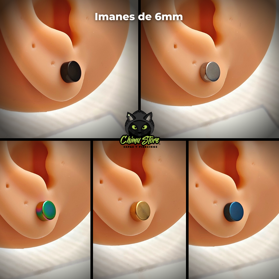 NEW Imanes Acero Inoxidable - Tamaño 6mm