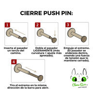 Nostril Push Pin Colita Titanio ASTM F-136 - Figuras (0,8mm) (20G)