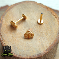 Labret Titanio ASTM F-136 - Abeja (1,2mm;8mm) (16G)