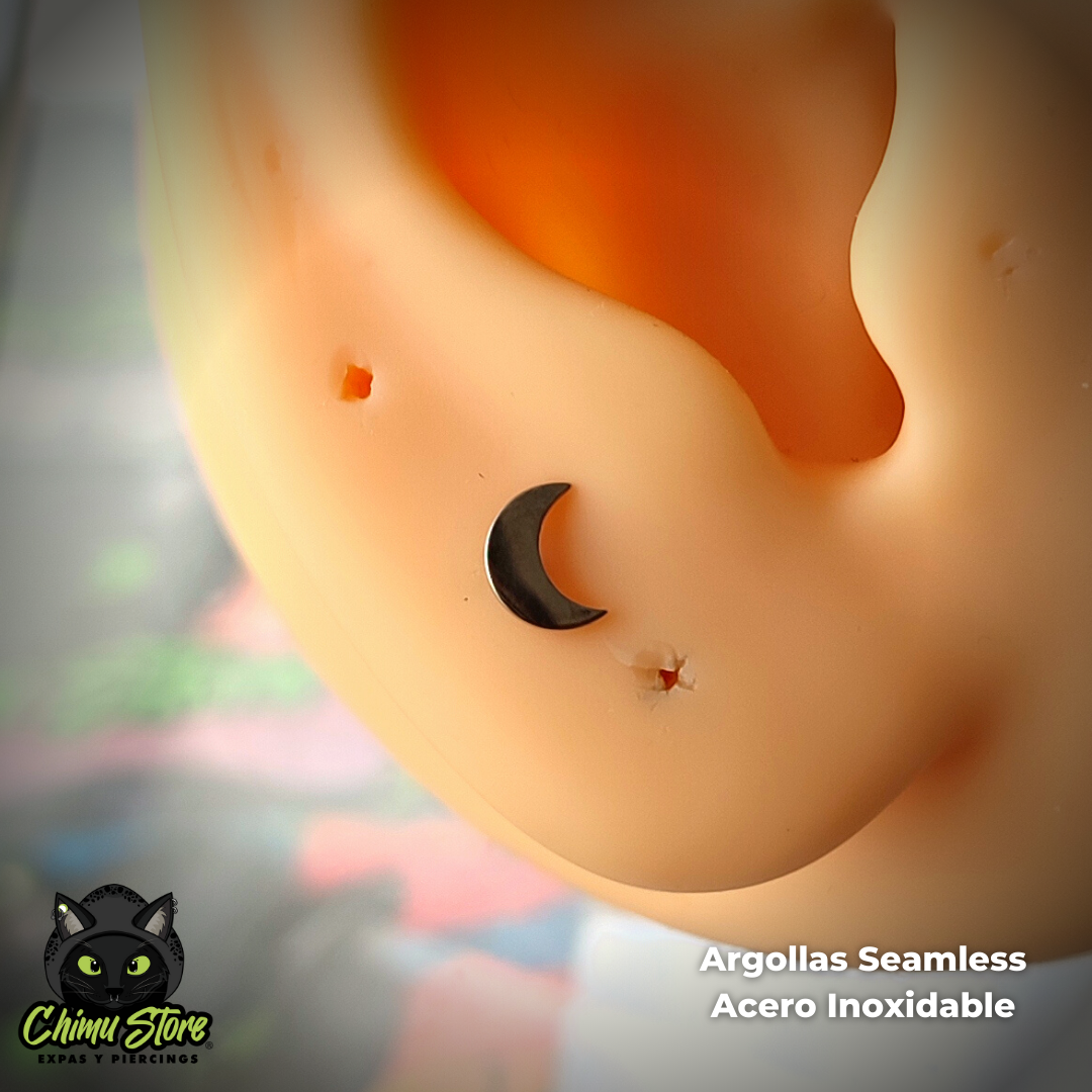 REP Labret Titanio ASTM F-136 - Luna (1,2mm;8mm) (16G)