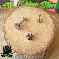 NEW Labret Titanio ASTM F-136 - Patita de Perro (1,2mm;8mm) (16G)