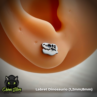 Labret Rosca Interna Acero Inoxidable - Animales (1,2mm;8mm) (16G)