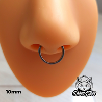 Argolla Clicker Titanio ASTM F-136 - Doble Capa Zirconias Laterales (1,2mm) (16G)