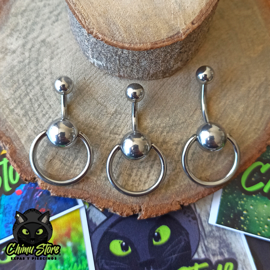 Navel Acero Inoxidable - Argolla (1,6mm;5*8) (14G)
