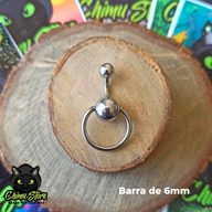 Navel Acero Inoxidable - Argolla (1,6mm;5*8) (14G)