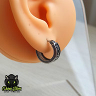 REP Piercing Lobulo Acero Inoxidable - Olas y Gaviotas (1mm;11mm)