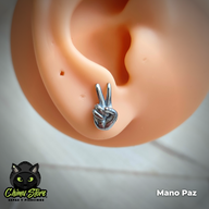 Piercing Bolita Acero Inoxidable - Manos (1,2mm;6mm) (16G)