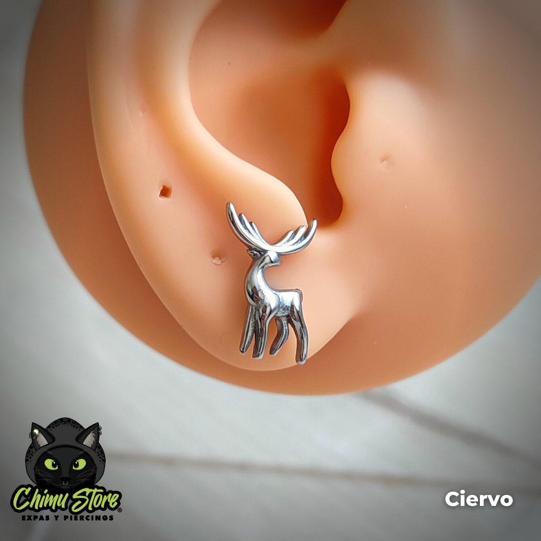 Piercing Acero Inoxidable - Diseños Animales (1,2mm;6mm) (16G)