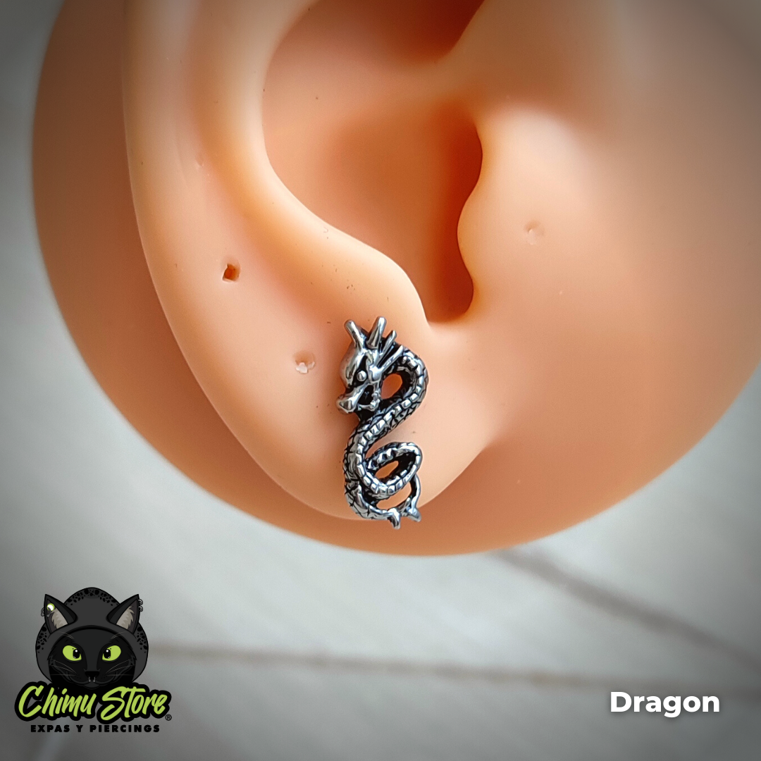 Piercing Acero Inoxidable - Diseños Animales (1,2mm;6mm) (16G)