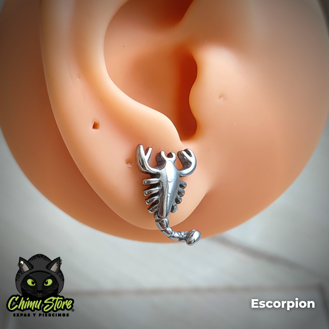 Piercing Acero Inoxidable - Diseños Animales (1,2mm;6mm) (16G)
