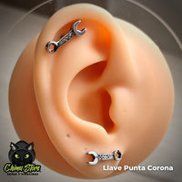Piercing Acero Inoxidable - 9 Diseños DIFERENTES (1,2mm;6mm) (16G)