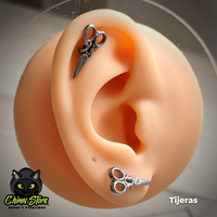 Piercing Acero Inoxidable - 9 Diseños DIFERENTES (1,2mm;6mm) (16G)