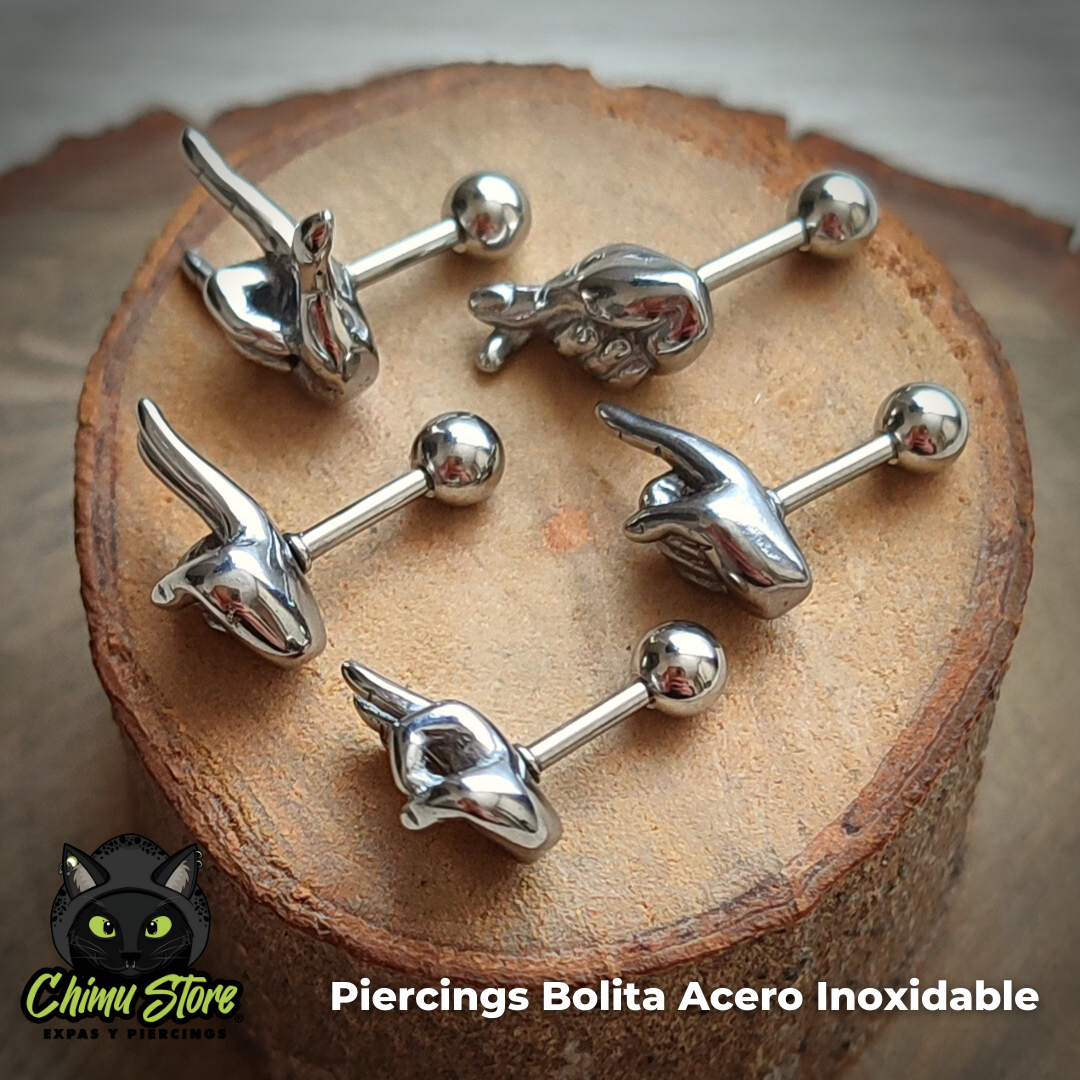 Piercing Bolita Acero Inoxidable - Manos (1,2mm;6mm) (16G)