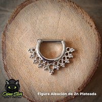Septum Barra de Titanio G23 - Tribal Muchos Circulitos (1,2mm;16G)